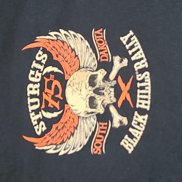 STURGIS 75TH SOUTH DAKOTA BLACK HILLS RALLY 2015 TEE-SHIRT - Picture 5 of 10